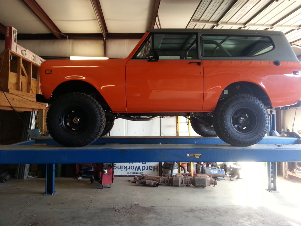 Fully restored International Scout that a customer brought in for us to build a true dual exhaust system with Flowmaster mufflers. We took our time on this job to make it as perfect as we could. This is a pay-to-play business so when the customer wants to pay us to make it perfect, we're more than happy to do so.