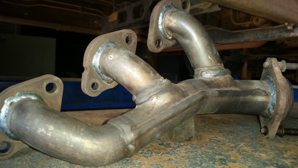 '99 - '05 Ford Mustangs equipped with the V6 motor have a tendency to break their exhaust manifolds. We can repair those in our shop. Look closely to see the difference between the before and after photos.