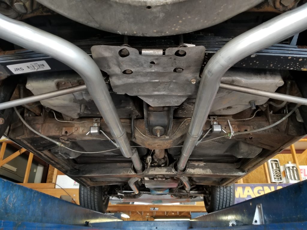 L-81 Corvette that the customer requested a quiet, yet high flow exhaust system. This is why we build our own exhaust systems, the aftermarket systems that would accomplish a similar feat simply do not fit correctly.